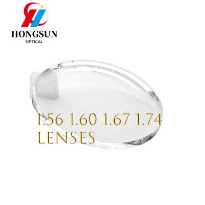 China Wholesale Blue Lightweight Single Vision Index 1.56 Anti Vision Lens Single Spectacle Lens for sale