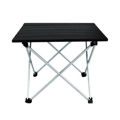 China Hot Sale Folding Outdoor Folding Table and Chair Set Aluminum Alloy Picnic Camping Portable Ultralight Folding Table for sale