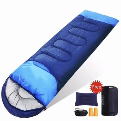 China Envelope Adult Type Thickened Coldproof Single and Double Person Spliceable Warm Sleeping Bag Outdoor Camping Sleeping Bag for sale