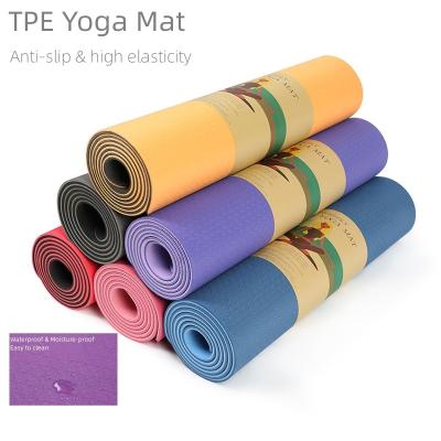 China yoga & exercise & Hot Selling Yoga Mat Widening And Thickening Pilates Band Non-Slip Soundproof Fitness Pilates Yoga Mat 183 cm Sports for sale