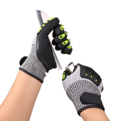 China General Purpose Xingyu Cut 5 Anti Impact And Cut Heavy Duty Work TPR Anti-Vibration Glove for sale