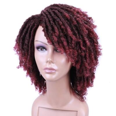 China Long Time Span Afro Wigs Synthetic Hair Wigs High Quality Synthetic Hair Vendors Synthetic Curly Wigs for sale