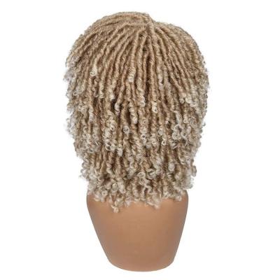 China Factory Direct Selling Hair Wig Heat Resistant Synthetic Dreadlock Curly Wig Synthetic Braiding Curly Wig Hair Factory Direct Sale for sale