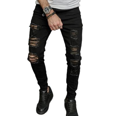 China Breathable Black Friday Sale Washed Slim Ripped Casual Men's Black Friday Men's Jeans Denim Pants Jeans With Hole for sale