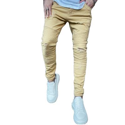 China Fashion Breathable Jeans Vintage Men's Skinny Jeans Men Stacked High Quality Denim Stretch Men's Jeans for sale