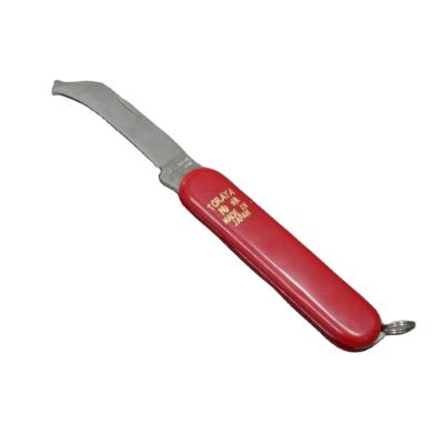 China Flower Knife Stainless Steel Flower Knife Red Tooth Knife Curved Cutting Knives Designed for sale