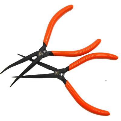 China DIY High Performance Carbon Steel Mini Pointed Nose Pliers Orange Cute Pliers for sale