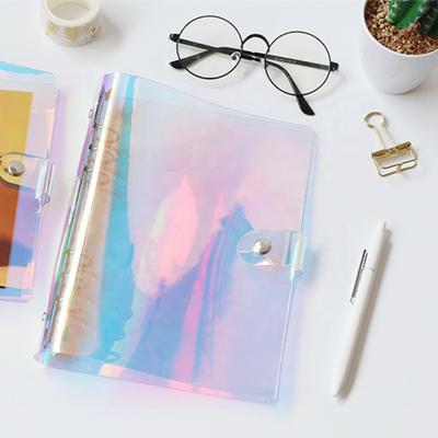 China RITA de cubierta de plastico de cuadernos d'argollados flexible ring binder PVC loose leaf notebook transparent diary planner covers for sale