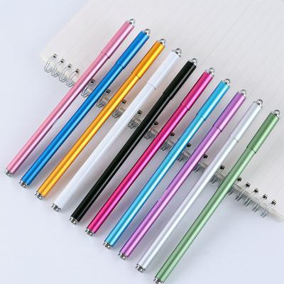 China RITA Normal Premium Custom Aluminum Gel Pens Custom Print 0.38mm Fine Tip Elegant White Writing Metal Pen for sale