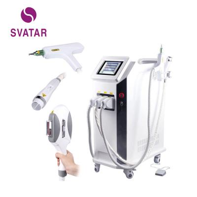 China Multifunctional IPL+RD+Laser machine 3in1 radio frequency acne treatment shr elight shr hair removal machine partial laser for sale