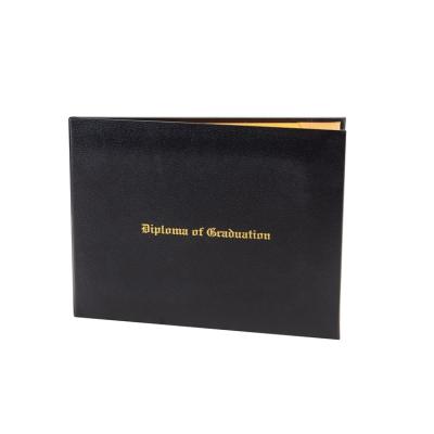 China Wholesale Custom PVC PU Paper Size A4 File Folder / Diploma Degree Certificate Holder Leather Cover for sale