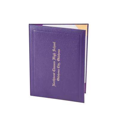 China High Quality Office A4 PUleather Diploma Certificate Folder / Certificate Holder for sale