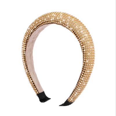 China Pretty Lady Women's Fashional Pretty Lady Women's Rhinestone Hairband Crystal Beads Headband Headband Hair Circle Eco-friendly Material for sale