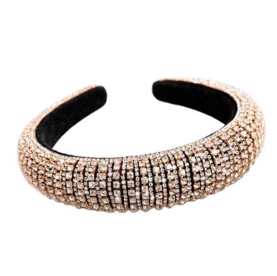 China Fashional Headband 2020 Shiny Lady Diamond Headband Fashion Pretty For Women Colorful Headbands Hair Accessory for sale