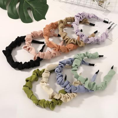 China Scrunchy hair bands korean girl sweetwoo color ice summer fashion simple headbands scrunchy hair bands waist quality ice for sale