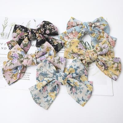 China Japan and Korean Style Amazon eBay Supplier Custom Silk Satin Big Barrettes For Big Thick Hair Hair Factory Women Hair Clips for sale