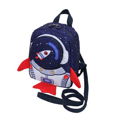 China 2022 Other New Children Outdoor Waterproof Anti-lost Kindergarten Zipper Schoolbag Nylon Backpack for sale