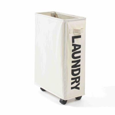 China Contemporary Hot-selling Folding Bags Laundry Hamper Large Capacity Folding Clothes Storage Bag Organizer With Wheels for sale