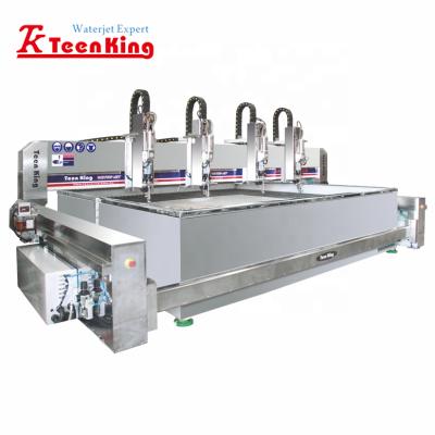 China Metal 4 Heads Water Jet Cut Cutting Machine for sale