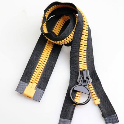 China Factory Direct Sale Nickel Free Multi-colors Coating Resin Long Chain Custom Zippers Zippers For Bags Garment à venda