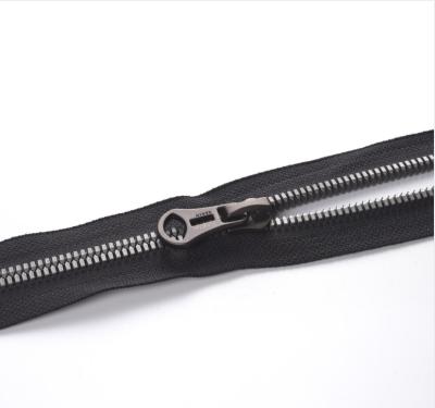 China WYSE Nickel Free High Quality 8# Plastic Zipper With Black Color Teeth Open End Resin Zipper For Clothing, Bags Fast Delivery for sale