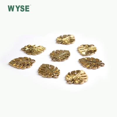 China Custom Decorative Fashion Metal Zipper Puller Fancy Leaf Shape Gold Color Zipper Pulls Nickel Free for sale