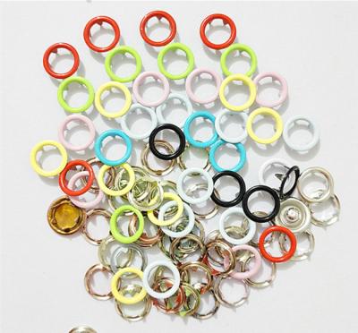 Cina WYSE 12L+222# Durable Brass Snap Buttons New Color Ring Spray Snap Buttons For Kid's Clothing Baby Buttons in vendita