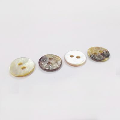 China Agoya Viable Shell Button Buttons 2 Holes Buttons Hot Sale Wholesale Two Holes Decorative Round Viable Natural Metal Zinc Alloy for sale