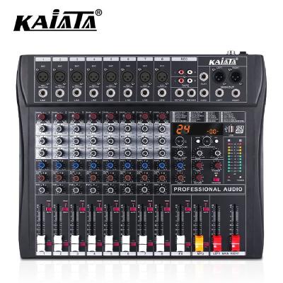 China KAIKA RX8 -1 Multifunctional Hot Selling 8 Channel Professional DJ Power Console Sound Console For Stage Audio Mixer for sale