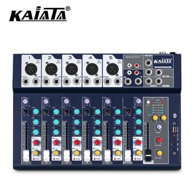 China KAIKA F7-USB-2 DJ Audio Interface Multifunctional Professional Mixer 7 Channels Stereo Music Console For Music Event Power Mixing Console for sale