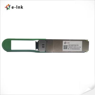 China FR1 100G Optical Module QSFP28 Transceiver Module 1310nm 2KM Duplex LC Connector for sale