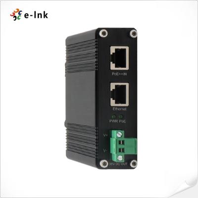 China 10 100 carril del dinar de la salida del divisor 70W 36VDC del poder de Ethernet de 1000Mbps 802.3bt PoE en venta