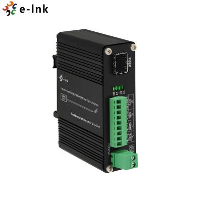 China Industrial Fiber Optic Modem Serial RS232 RS485 RS422 Fiber SFP Media Converter for sale