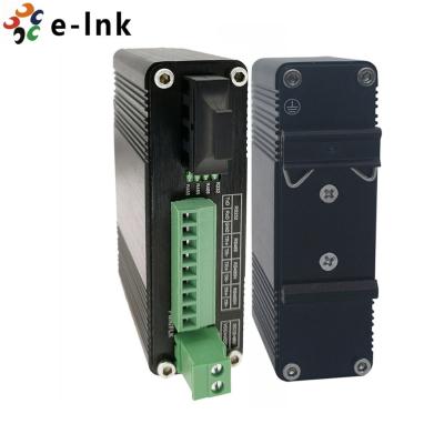 China Industrial Serial RS232 RS485 RS422 Fiber SC Media Converter Modem Single Mode 20KM for sale