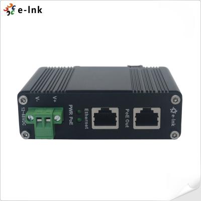 China 12~48V DC Power Over Ethernet Injector Industrial 1.25G 2.5G 5G 10G PoE RJ45 Connector for sale