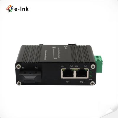 China 1 Port 100BASE SC POE Fiber Media Converter RJ45 Auto MDI Industrial for sale