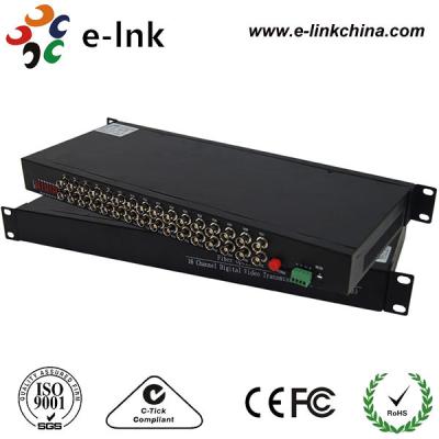 China 32 Channel CCTV Video Over Fiber Optic Converter , CCTV Analog To Ip Converter for sale