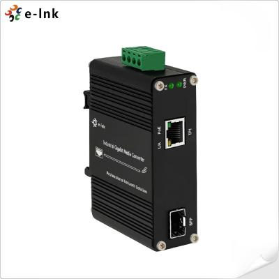 China 30W PoE Fiber Media Converter 100/1000base-X SFP To 10/100/1000base-T 802.3at for sale