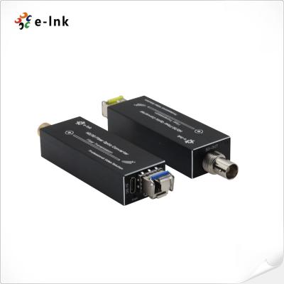 China HD SDI Fiber Extender Single LC 20km Mini SDI Video over Fiber Transmitter Receiver for sale