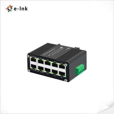 China Mini 10 Port Gigabit Switch 8 Port 10/100/1000T 30W PoE para 2-Port RJ45 Uplink Din Rail Montagem à venda