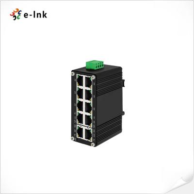 Cina 10 Port Unmanaged PoE Switch 8 Port 10/100/1000T 802.3at a 2-Port Gigabit RJ45 Uplink in vendita