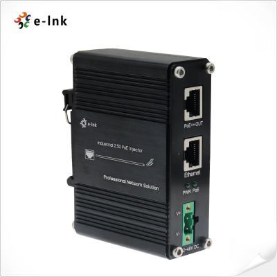 China PoE Injector Adapter 2.5G 802.3at 30W 48V DC Output with Booster Function Din Rail Mounting for sale