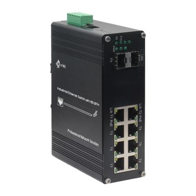 China Industrial L2+Managed Ethernet Switch with 8×10/100/1000T 802.3at PoE Ports+ 2×1000X SFP Ports for sale