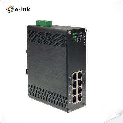 China Unmanaged Industrial Ethernet Switch with 8×10/100BASE-T Ports for sale