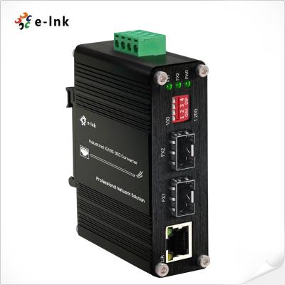 China Industrial 1G/10G SFP+ to SFP+ OEO Converter with 1G Ethernet Media Converter Function for sale