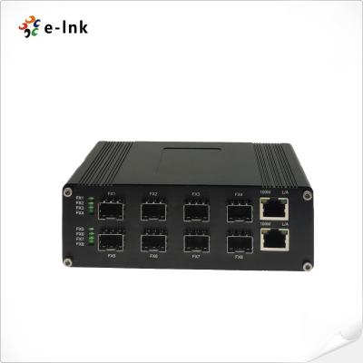 China Industrial Optical Switch with 2×10/100/1000Base-T+8×1000BASE-X SFP Ports for sale