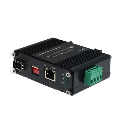 China Mini Industrial  Media Converter with 10G/5G/2.5G/1G/100M 802.3at and 10GBASE-X SFP+ for sale