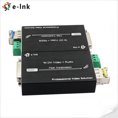 China Micro 4K DVI Fiber Optic Extender with RS232 for sale