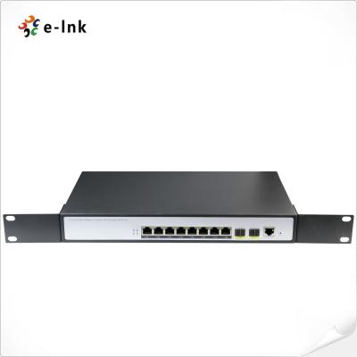 China L2+ 8-Port 10/100/1000T 802.3at PoE plus 2-Port 100/1000X SFP Managed Switch for sale