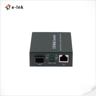 China 100M/1G/2.5GBase-T to 2.5G Base-SX/LX Fiber Media Converter for sale